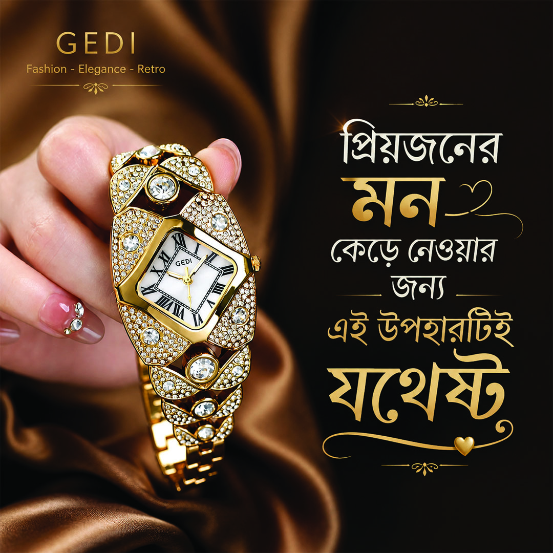 Gedi Brand Diamond Luxury Wristwatch Elegant Female Gift Ladies Watches